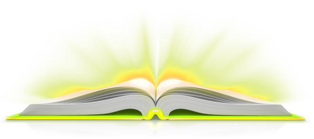 open book clipart glowing