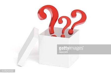 Open Box With Questions,