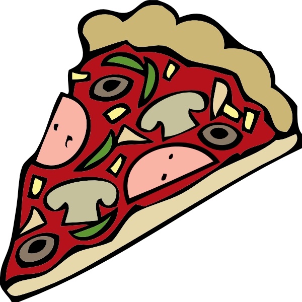 Pizza Slice clip art Free vector in Open office drawing svg