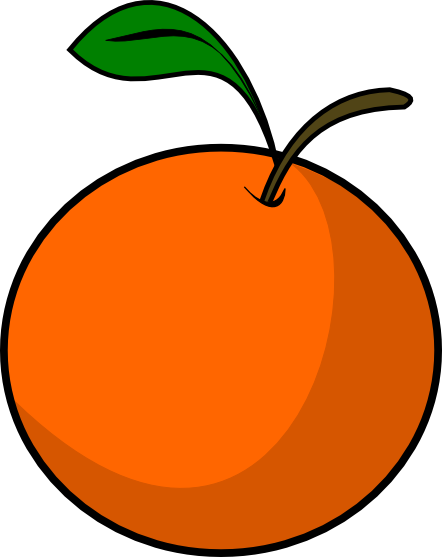 Orange clip art.