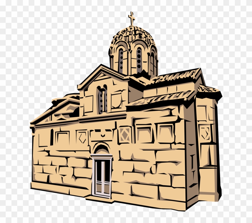 Vector Illustration Of Greek Christian Orthodox Church