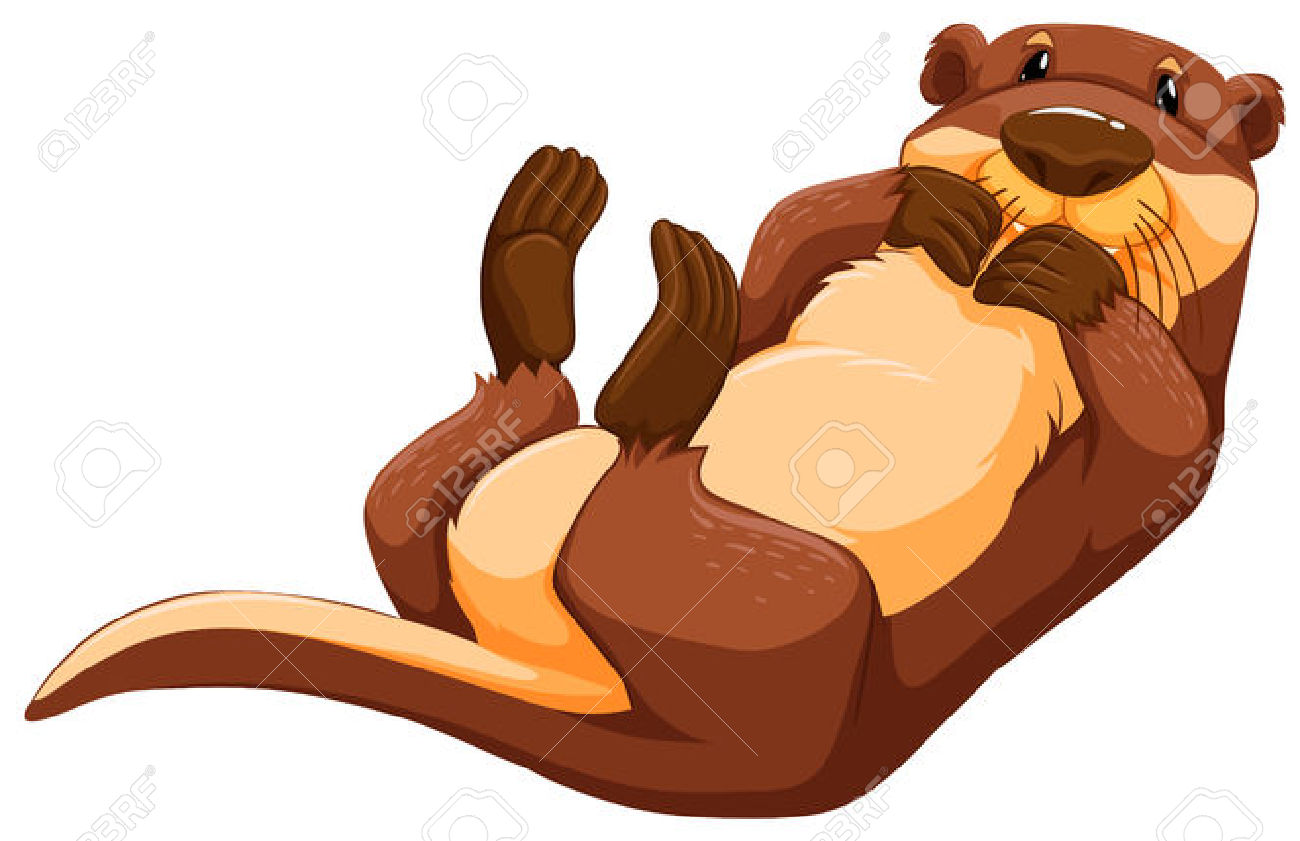 otter clipart animated