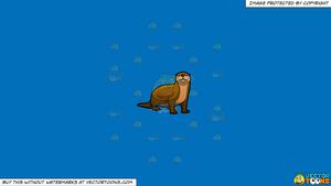 Clipart otter solid.