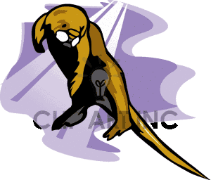Clip art of a see otter brown