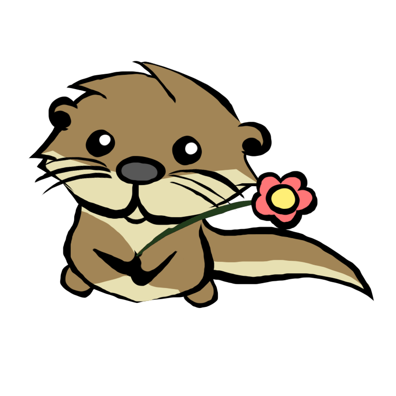 Otter clipart baby.