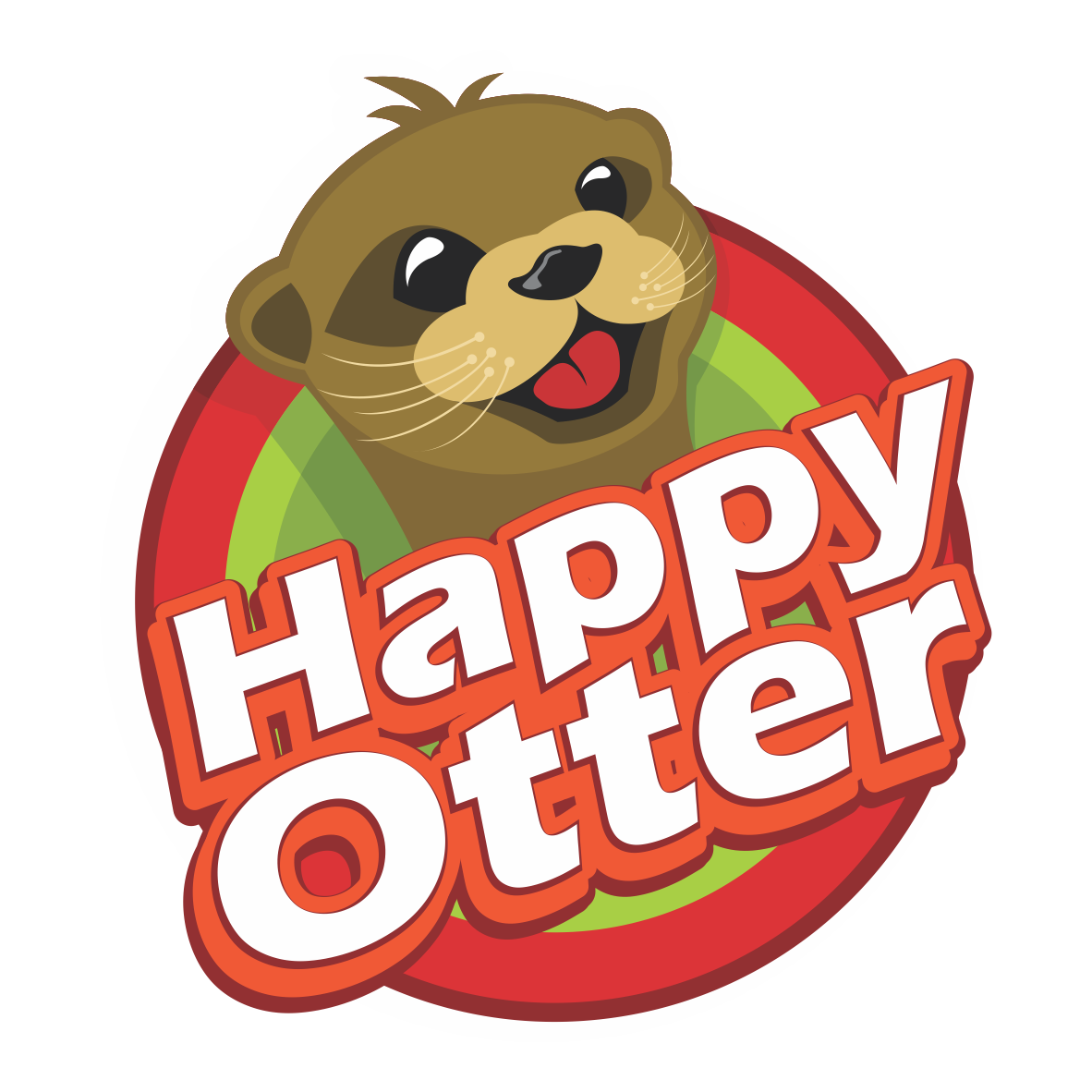 Otter clipart happy.