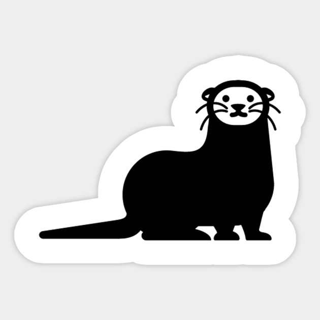 Otter Animal Icon Emoticon Silhouette