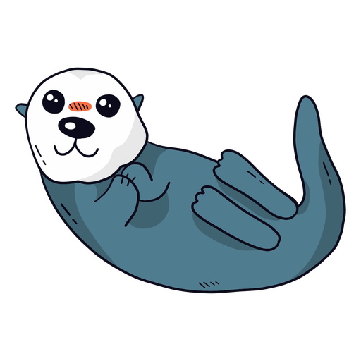 Cute otter sea.