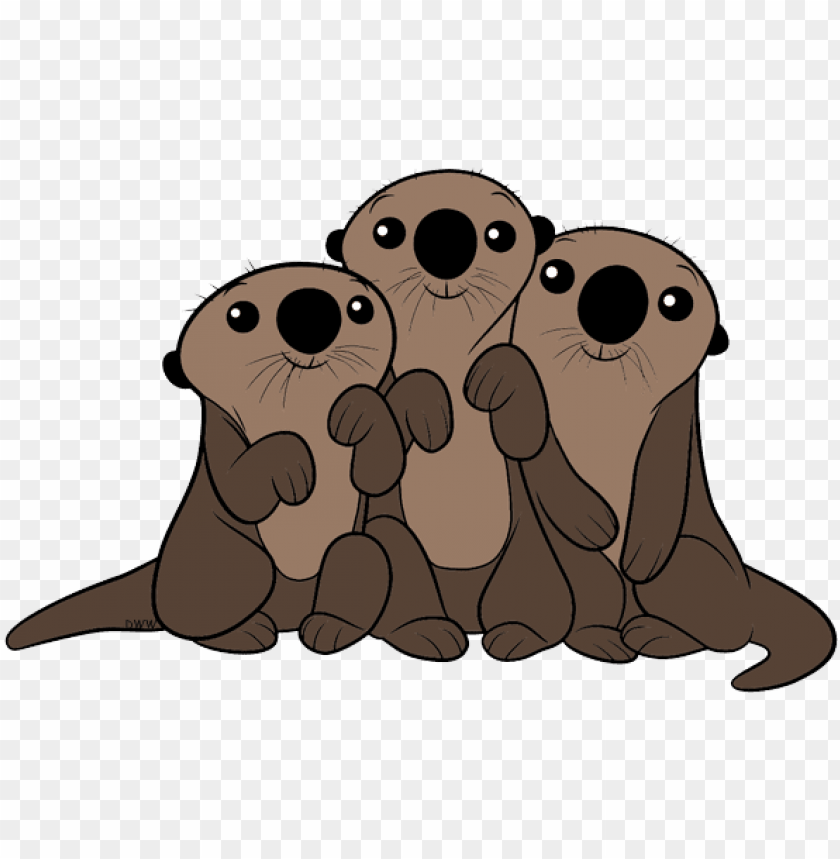 Sea Otter Cartoon Images : Cartoon Otter Cute Sea Vexels Set Ai ...