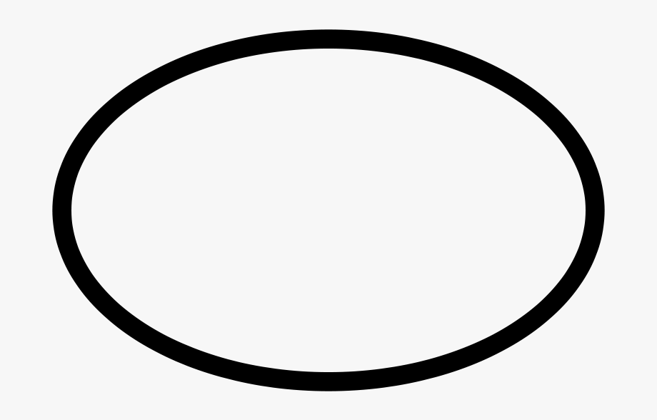 Oval clipart black.