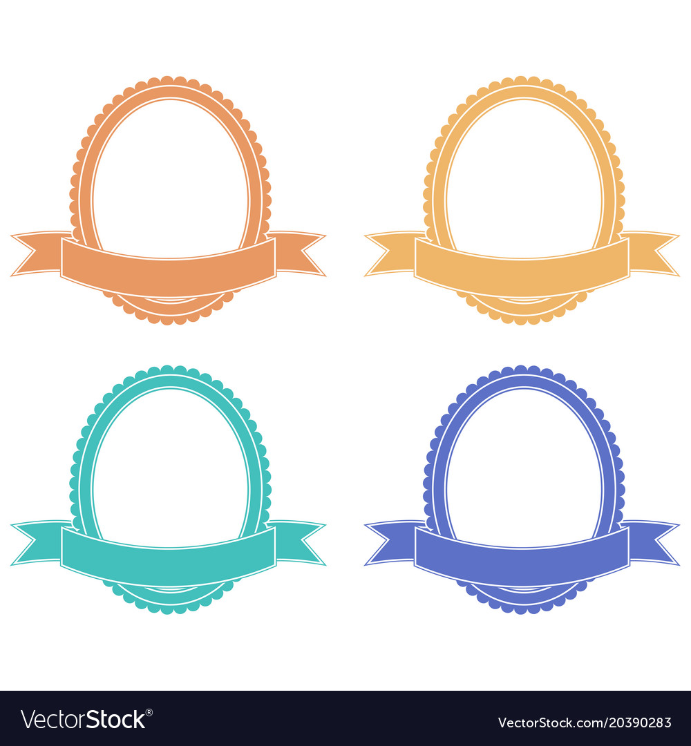 Oval clipart colored.