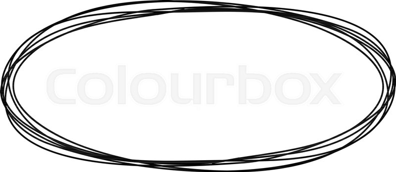 oval clipart drawn