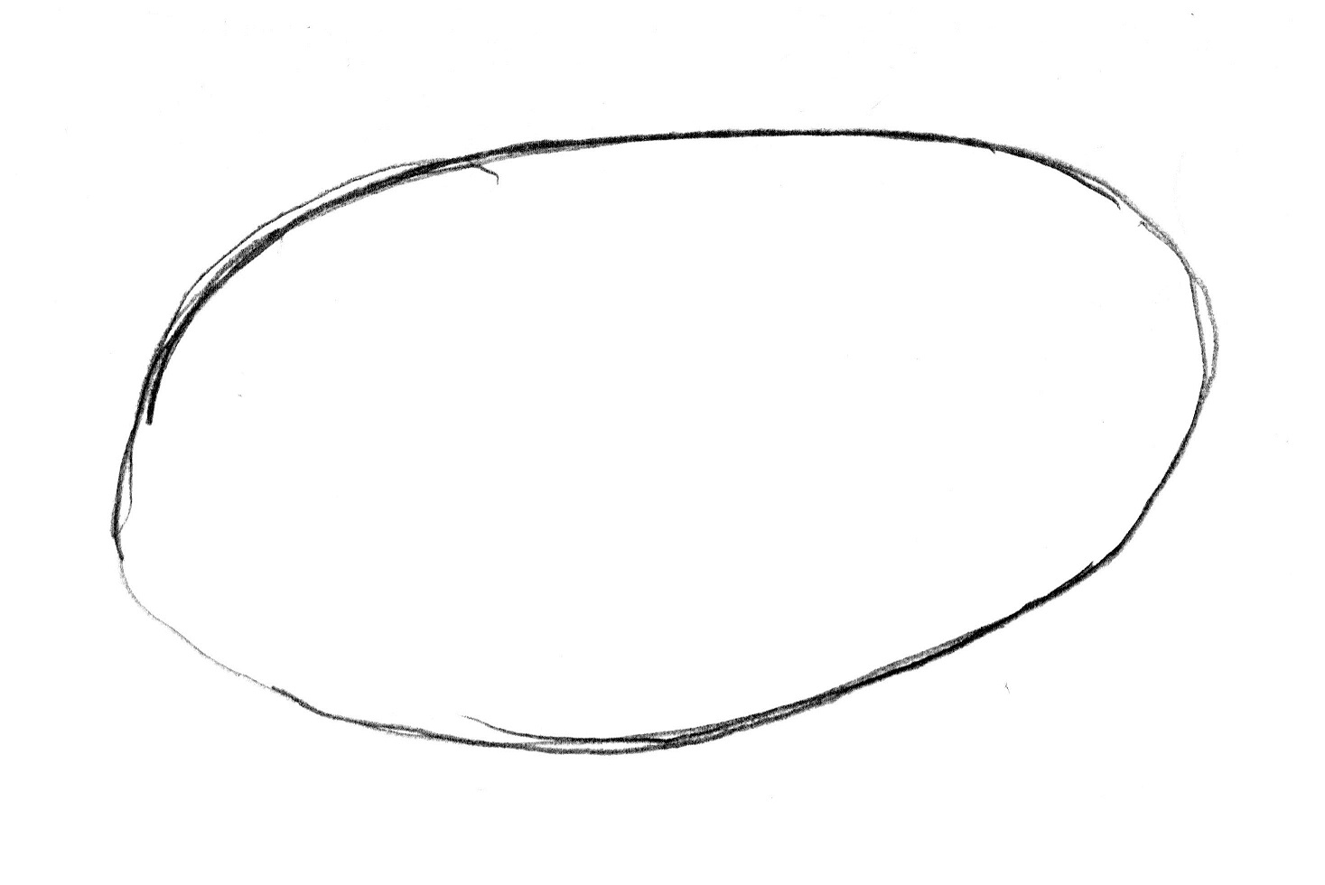 Drawn shapes oval.