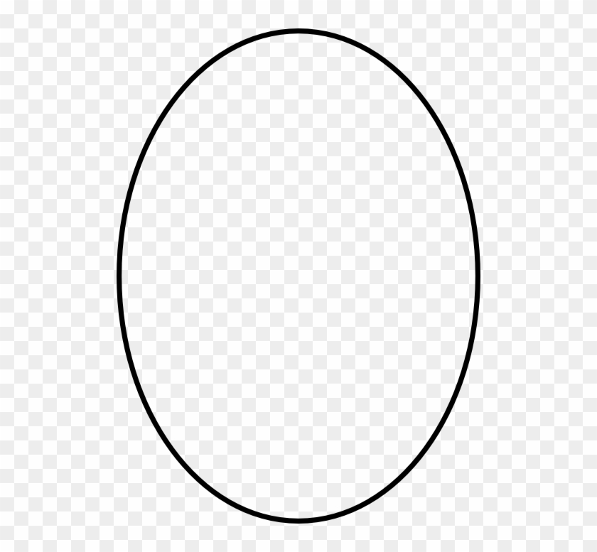 Oval outline clipart.