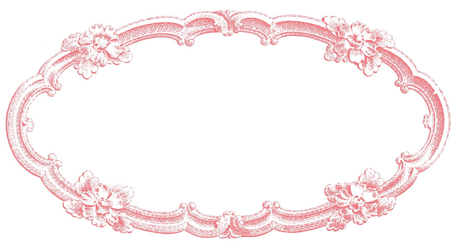 Pink vintage frame.