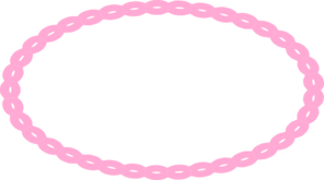 Oval Braid Pink Clip Art at Clker