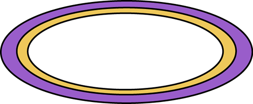 Purple Oval Rug Clip Art Image