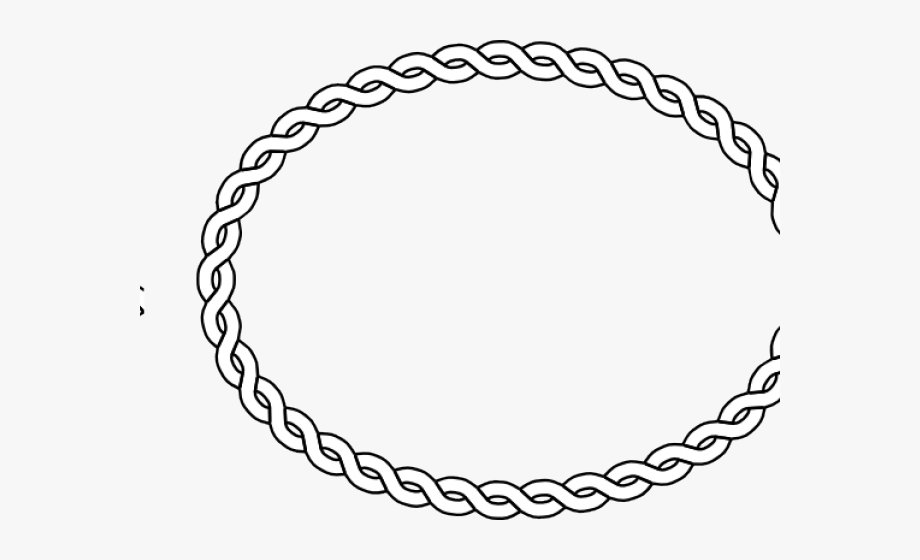 Oval clipart rope.