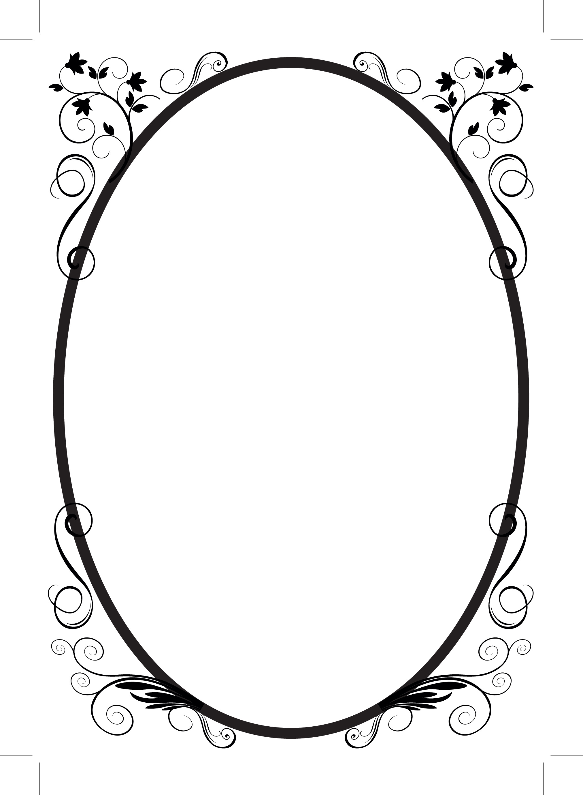 oval clipart vine