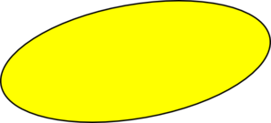 Yellow oval clip.