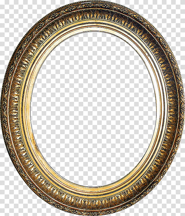 Antique Oval Frames s, oval brown and yellow frame
