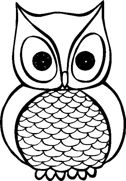 Best Owl Clipart Black and White