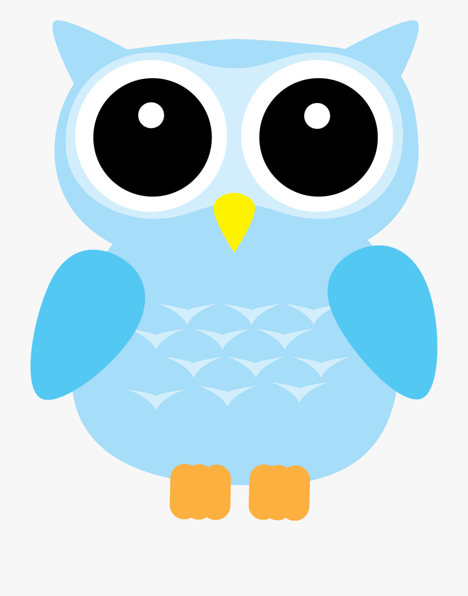 Blue owl clipart.