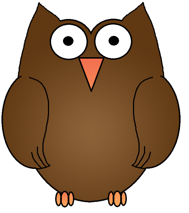owl clipart free brown