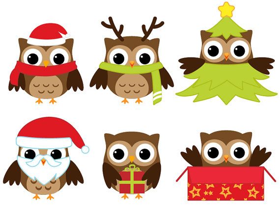 Christmas clip art owl
