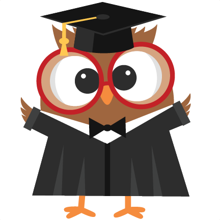 Owl graduation clipart.