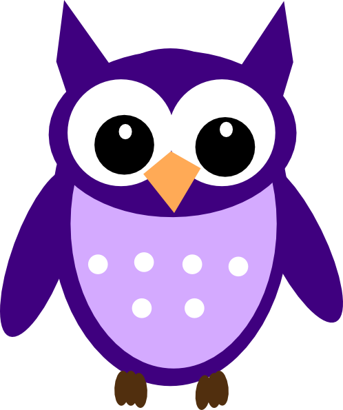 Dark purple owl.