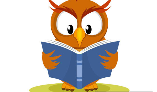 Owl clipart reading.