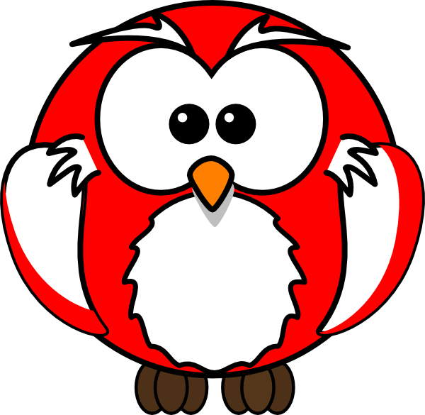 Red Owl Clip Art at Clker
