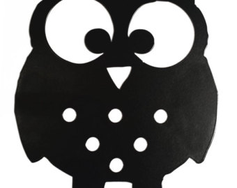 Owl silhouette cliparts.