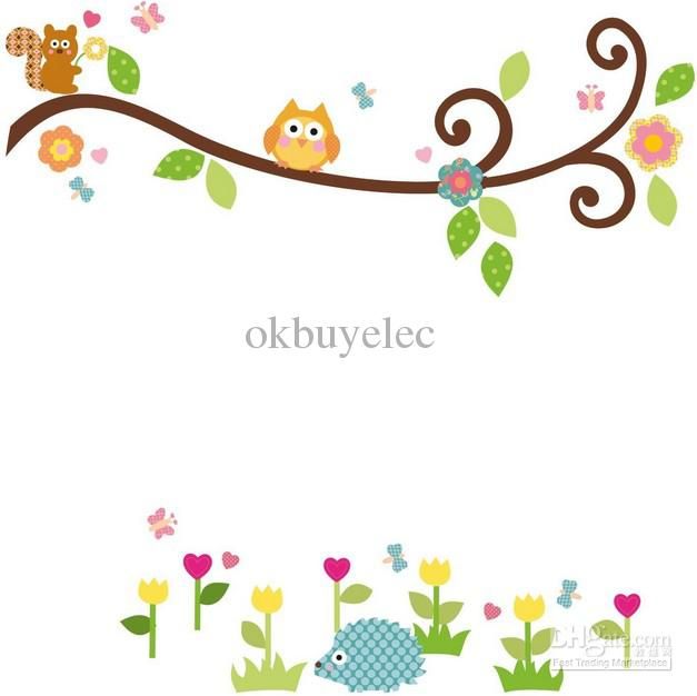 Wall decals trees and owls