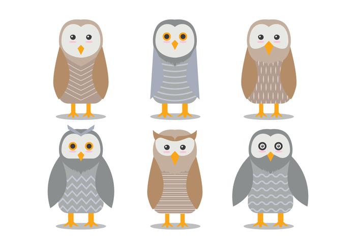 Barn owl vectors.