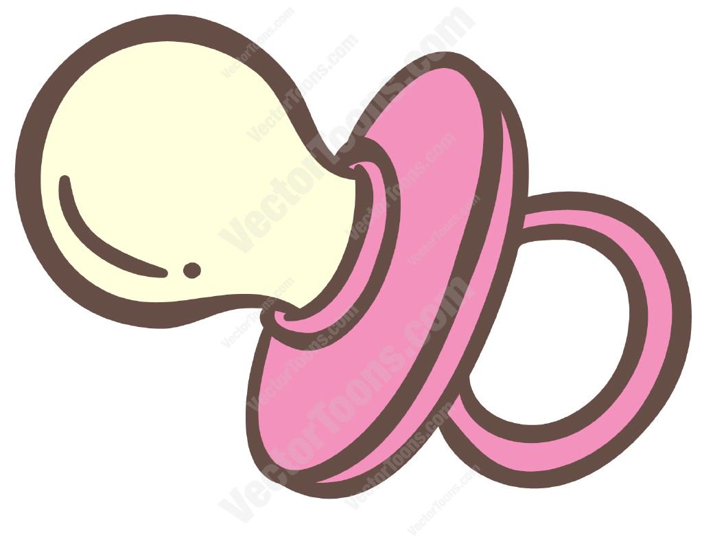 Baby With Pacifier Clipart