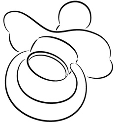 Baby pacifier drawing.