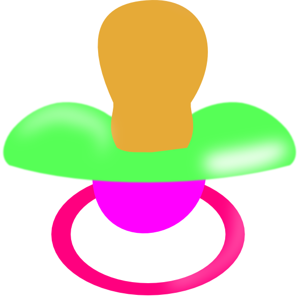 Pacifier clipart red.