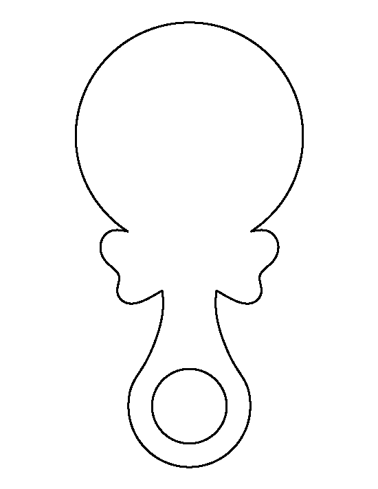 Pacifier clipart coloring.
