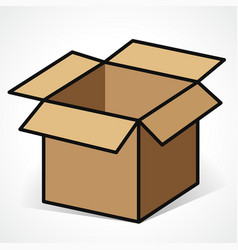 Cartoon Cardboard Boxes Clipart Vector Images