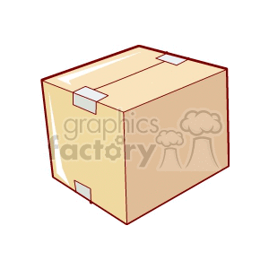 Sealed box clipart