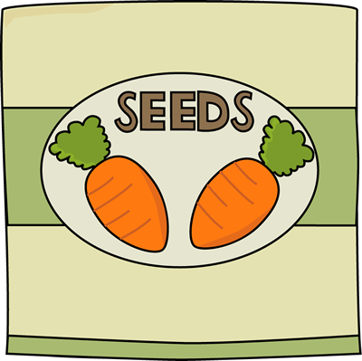 Carrot seed packet.