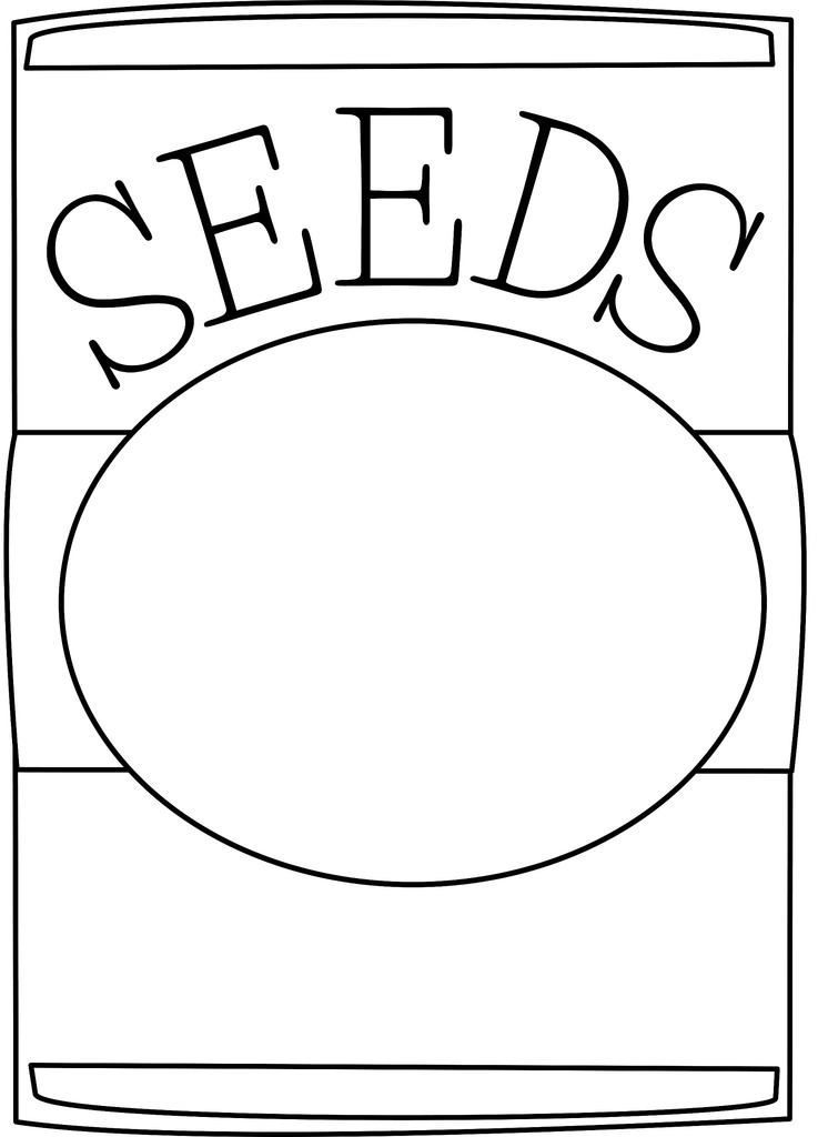 Seed packet clipart.