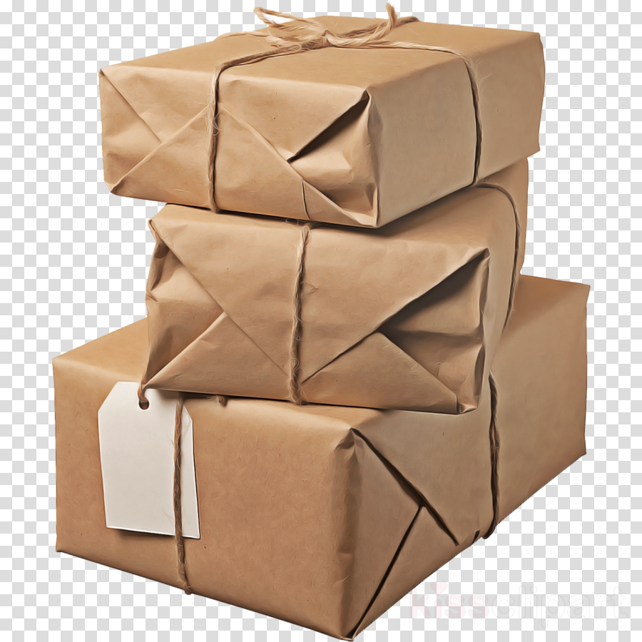 Box package delivery shipping box carton brown clipart