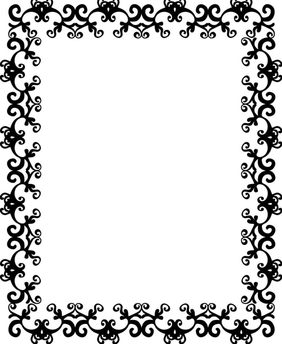 Free Black And White Page Borders, Download Free Clip Art