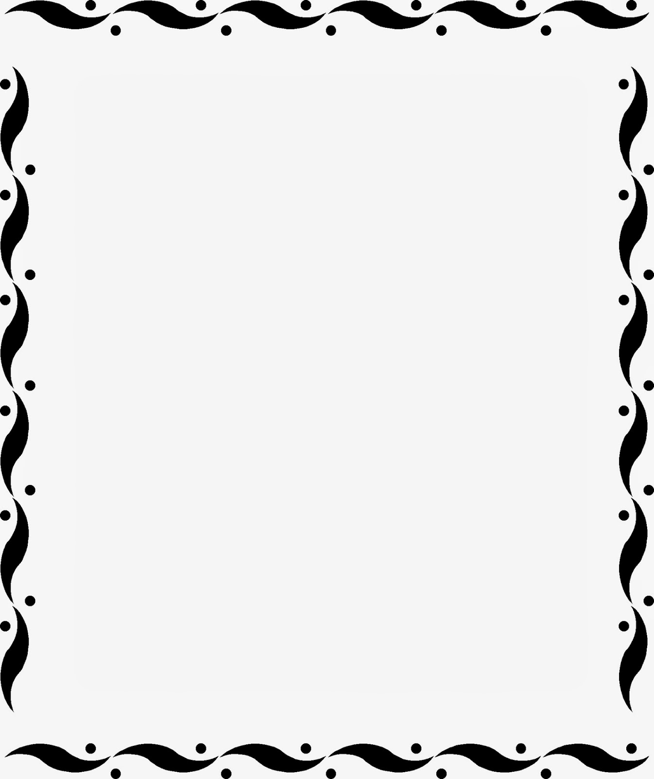 page border clipart black and white