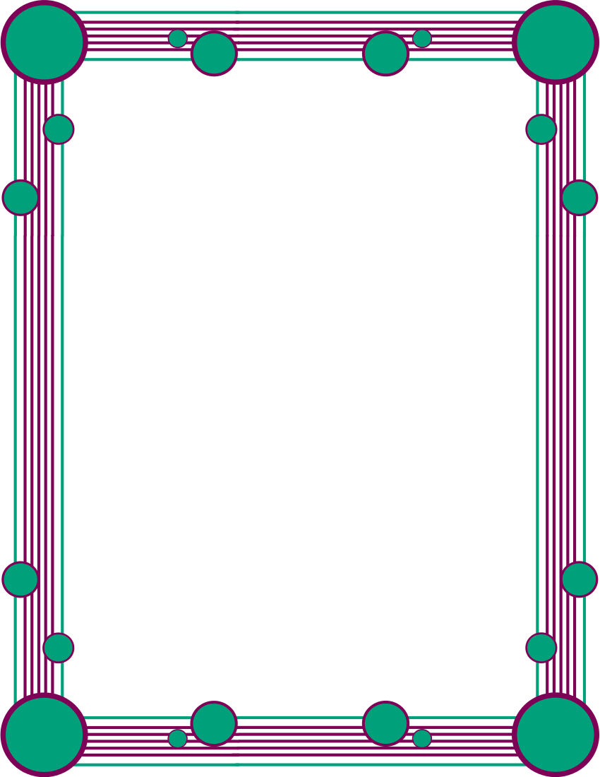 Colorful borders clipart.