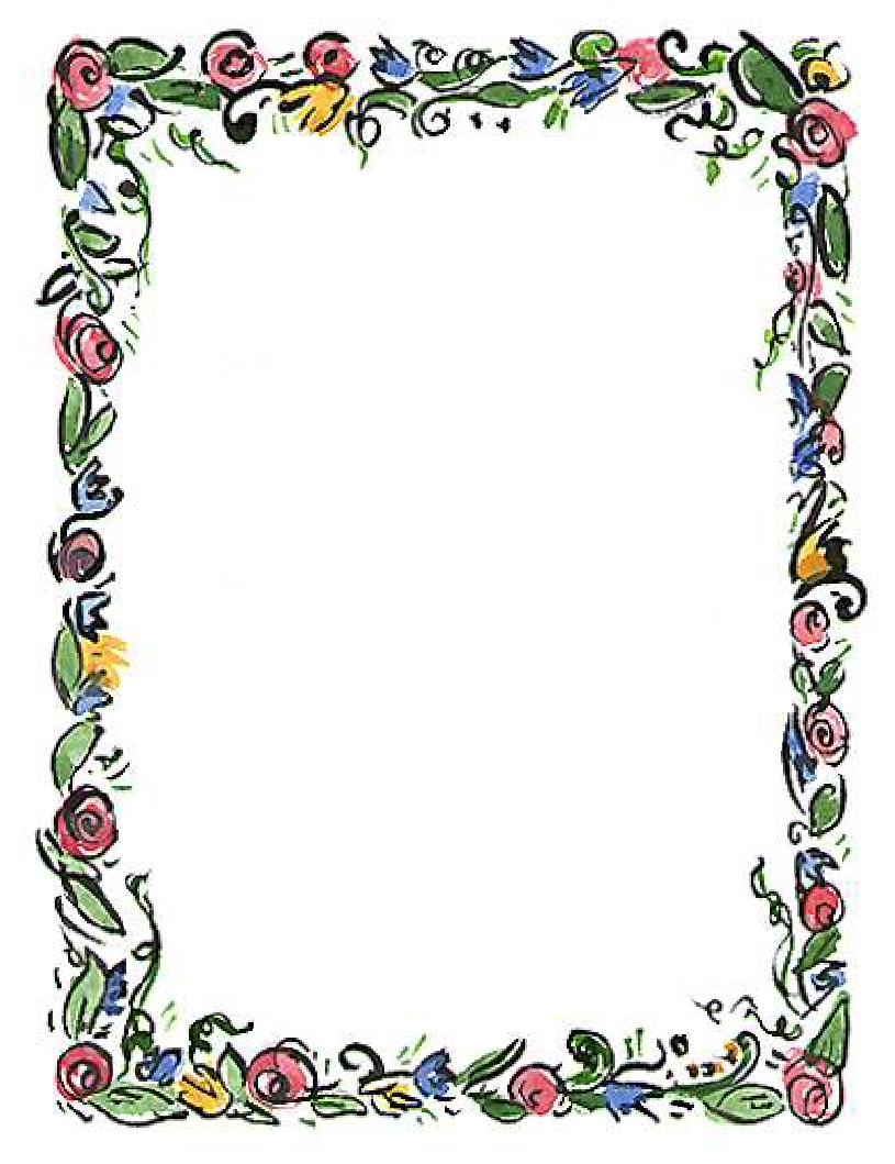 Free Floral Page Borders, Download Free Clip Art, Free Clip