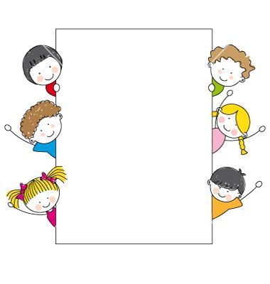 Simple Kids Border Clipart Kids Frame Vector by Sbego On
